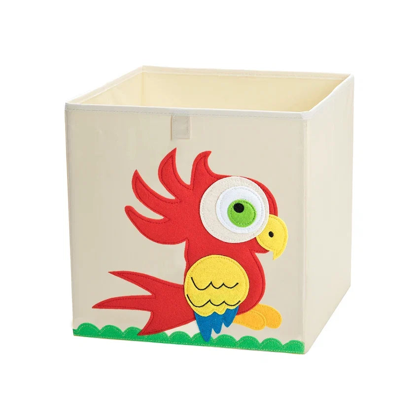 Squared Foldable Storage Box with Animals