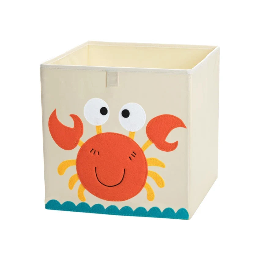 Squared Foldable Storage Box with Animals