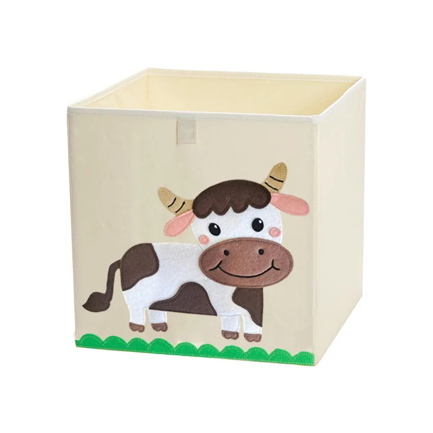 Squared Foldable Storage Box with Animals