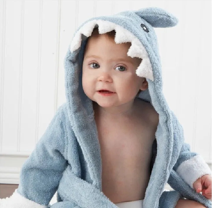 Baby Animal Hooded Bathrobe – Soft & Cozy Towel Robe for Babies & Toddlers