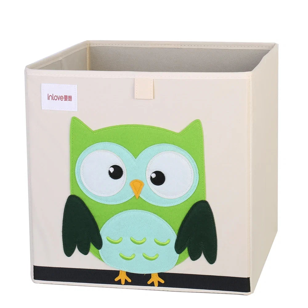 Squared Foldable Storage Box with Animals