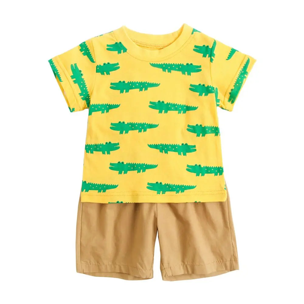 2pcs set t-shirt and shorts