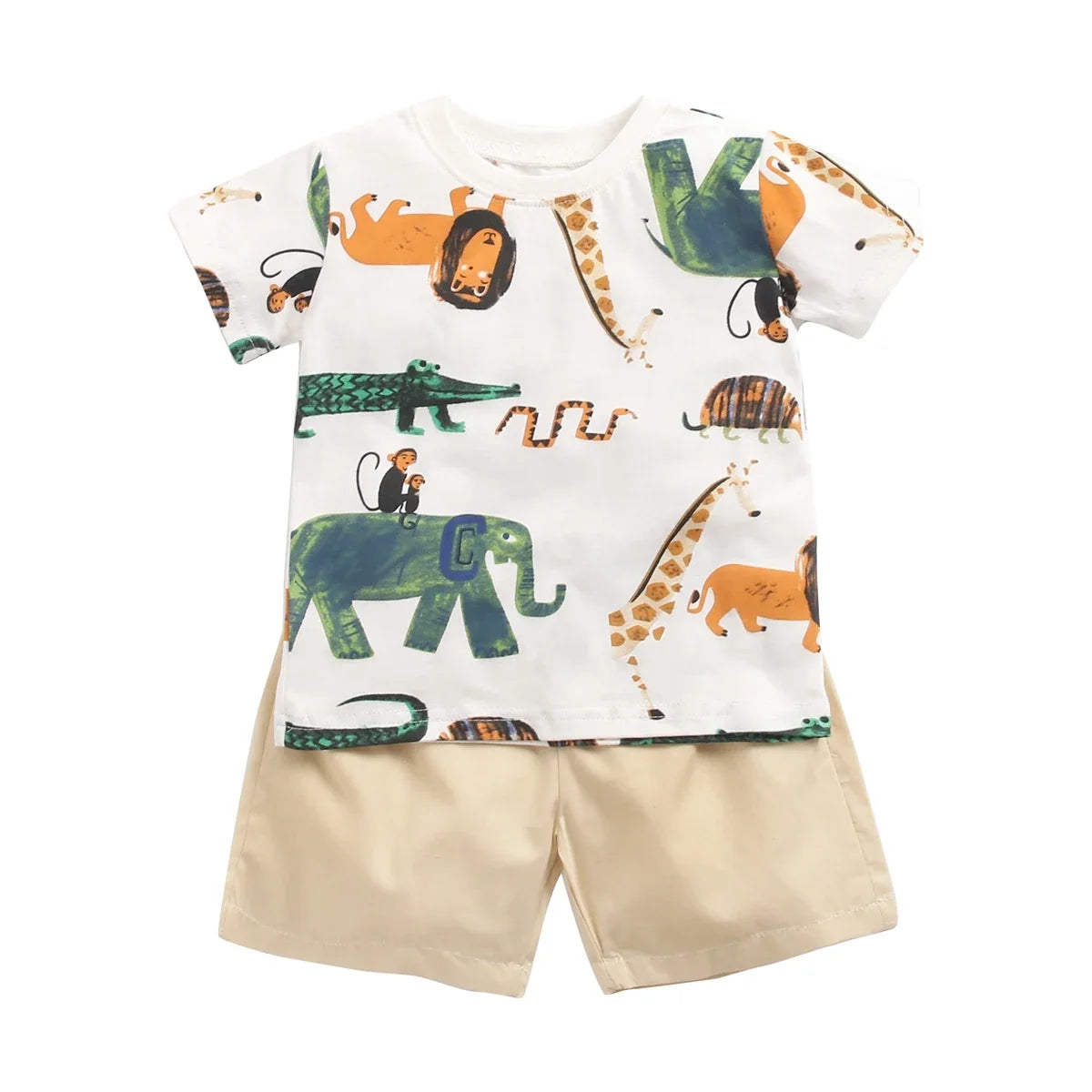 2pcs set t-shirt and shorts