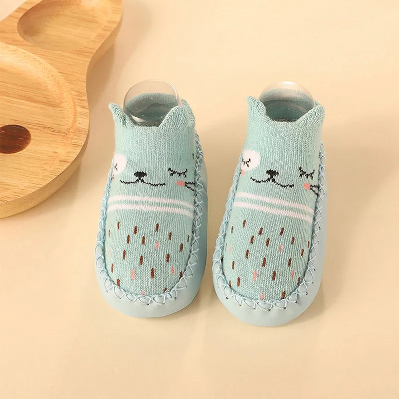 Baby & Toddler Non-Slip Socks with Cork Grip – Safe First Steps