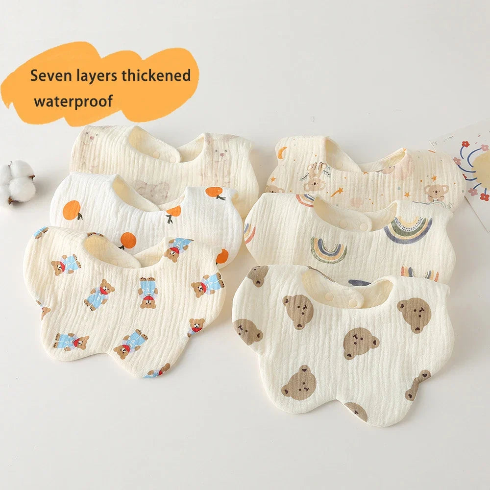 Mehrlagiger wasserdichter Baby-Lätzchen