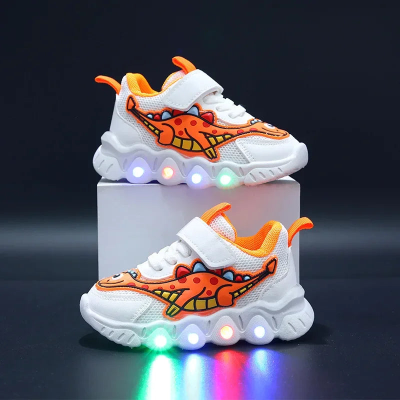Breathable Running Shoes "Dinosaur" with LED