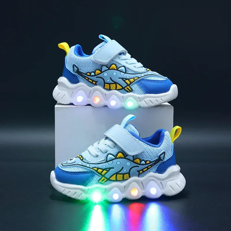 Breathable Running Shoes "Dinosaur" with LED