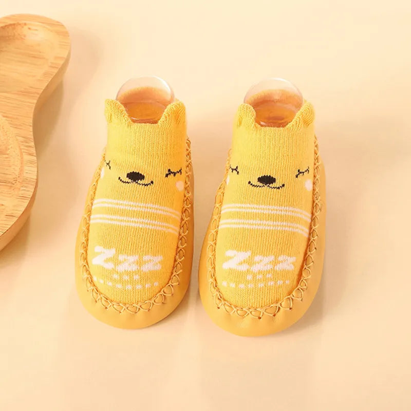Baby & Toddler Non-Slip Socks with Cork Grip – Safe First Steps