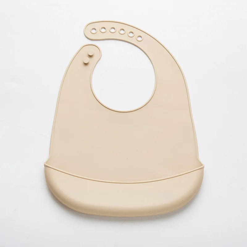 Baby Silicone Bib for Babies with Pocket