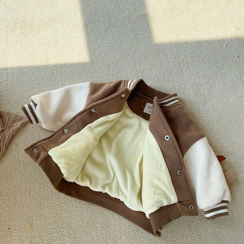 Varsity Jacket with Bear