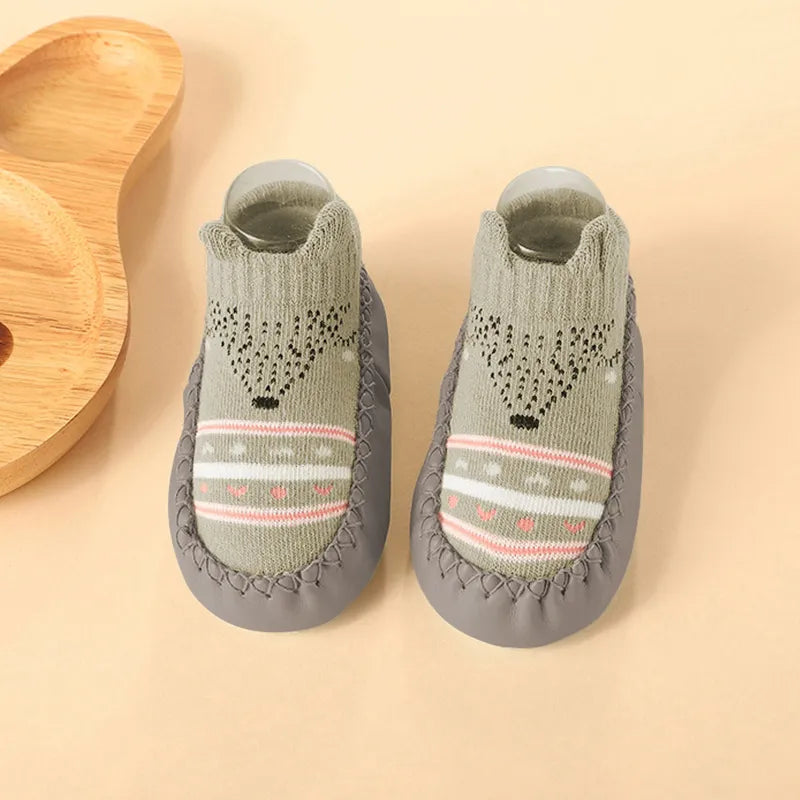 Baby & Toddler Non-Slip Socks with Cork Grip – Safe First Steps