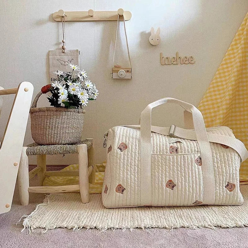 Diaper Bag with Shoulder Strap and Pockets