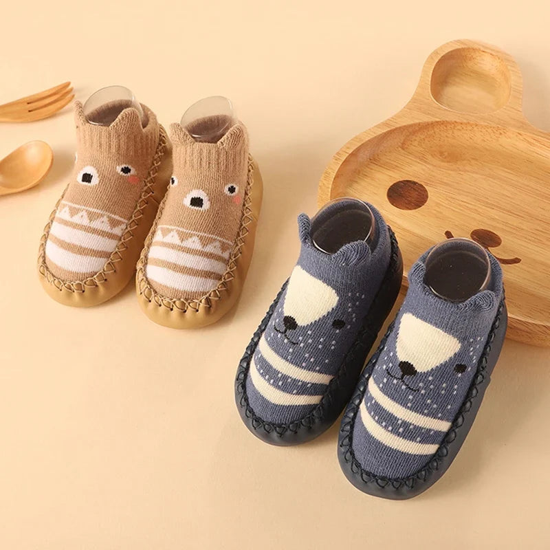 Baby & Toddler Non-Slip Socks with Cork Grip – Safe First Steps