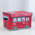Storage Box with Lid "School Bus"