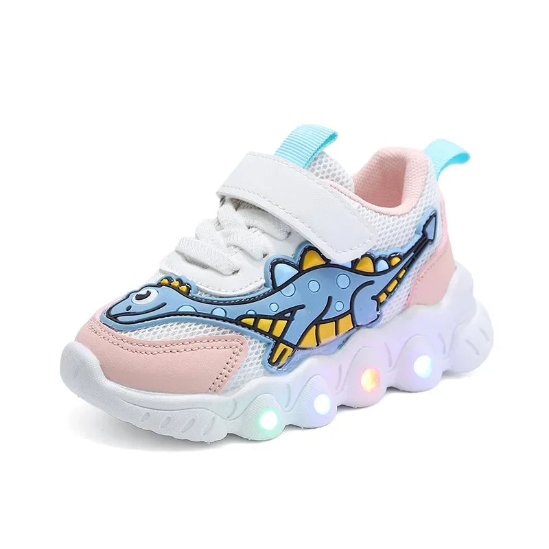 Breathable Running Shoes "Dinosaur" with LED