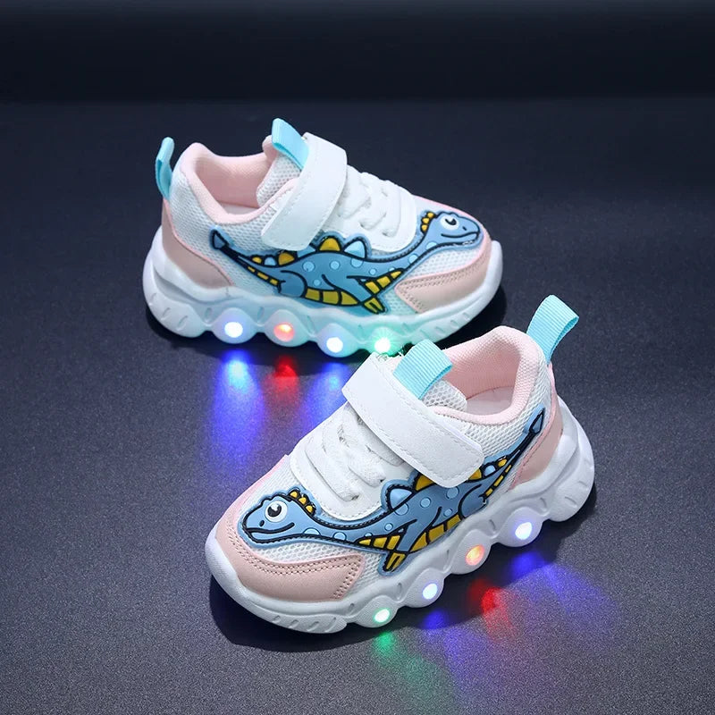 Breathable Running Shoes "Dinosaur" with LED