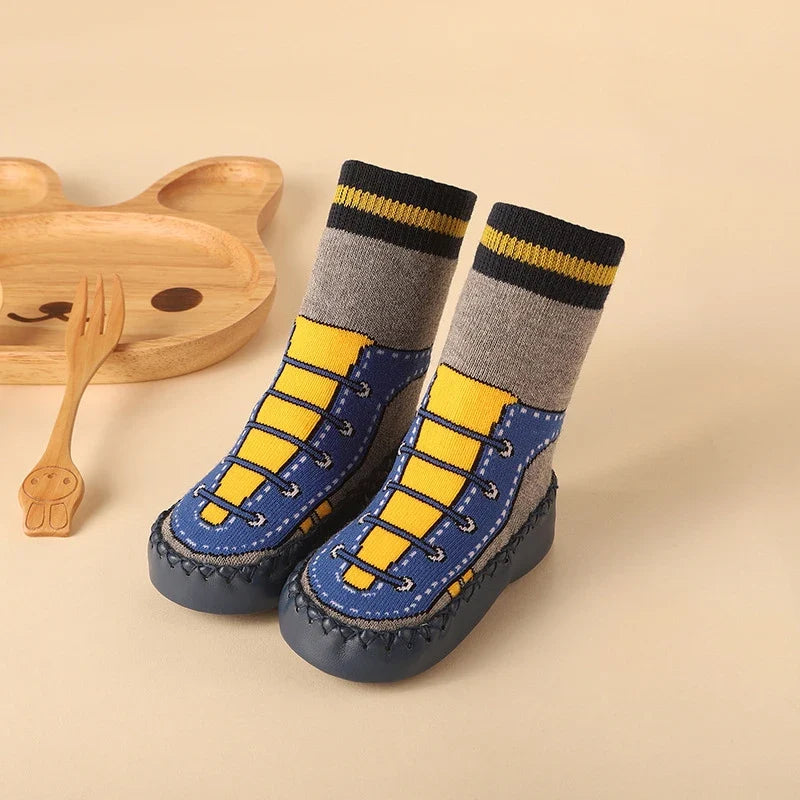 Baby & Toddler Non-Slip Socks with Cork Grip – Safe First Steps