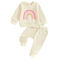 Pants and Sweatshirt Set with Rainbow