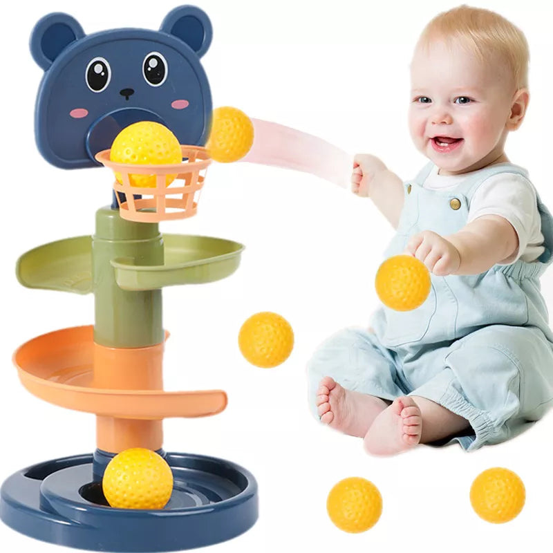Rotating Toy Tower with Balls
