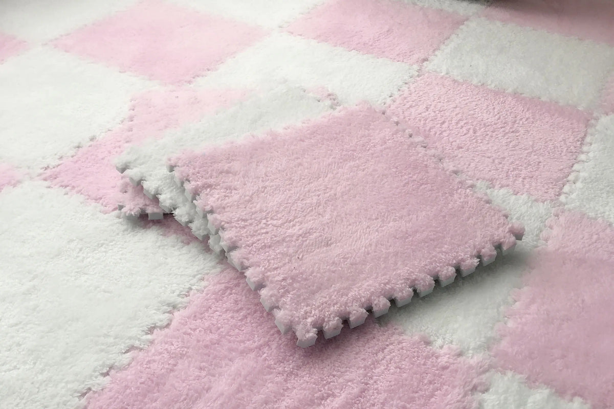 Modular Velvet Soft Foam Play Mat (20 Pcs)