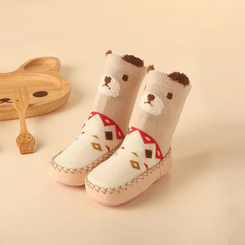 Baby & Toddler Non-Slip Socks with Cork Grip – Safe First Steps