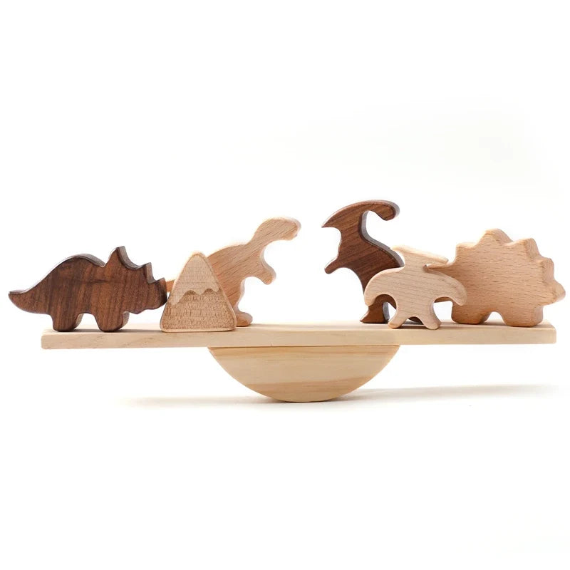 Montessori Wooden Toy Stacking&Threading