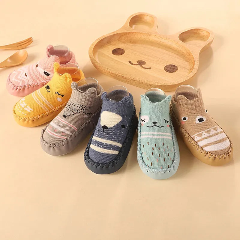 Baby & Toddler Non-Slip Socks with Cork Grip – Safe First Steps