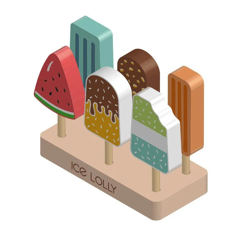 Montessori Holz-Eisdiele Spielset