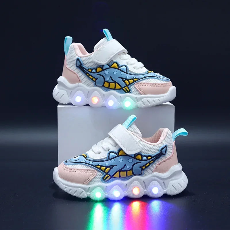 Breathable Running Shoes "Dinosaur" with LED