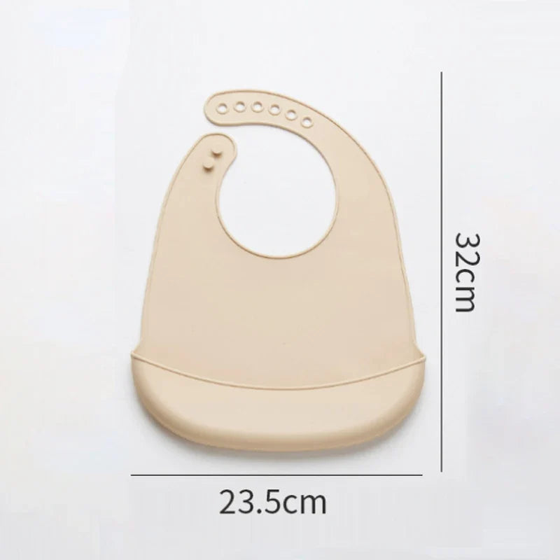Baby Silicone Bib for Babies with Pocket