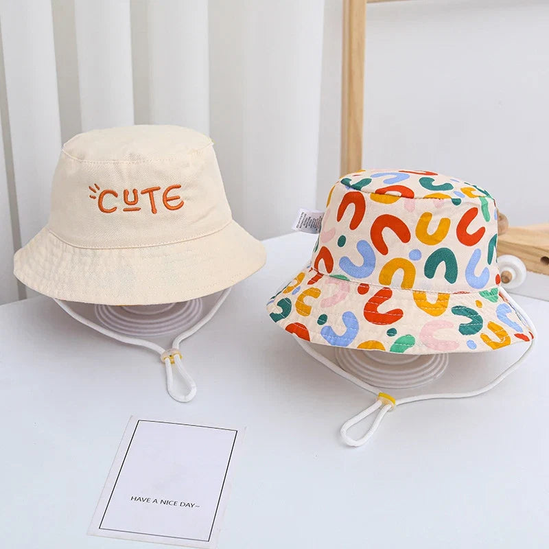Embroidered Double Sided Baby Bucket Hat