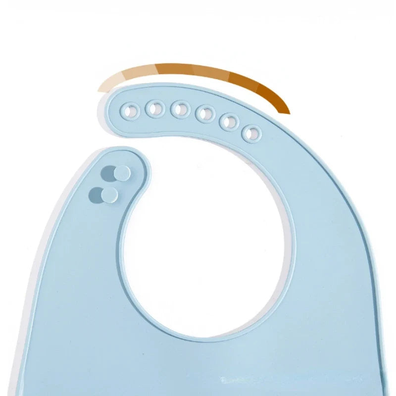 Baby Silicone Bib for Babies with Pocket