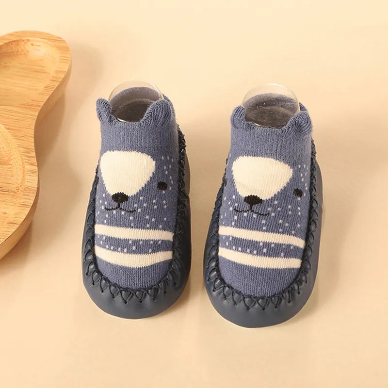 Baby & Toddler Non-Slip Socks with Cork Grip – Safe First Steps