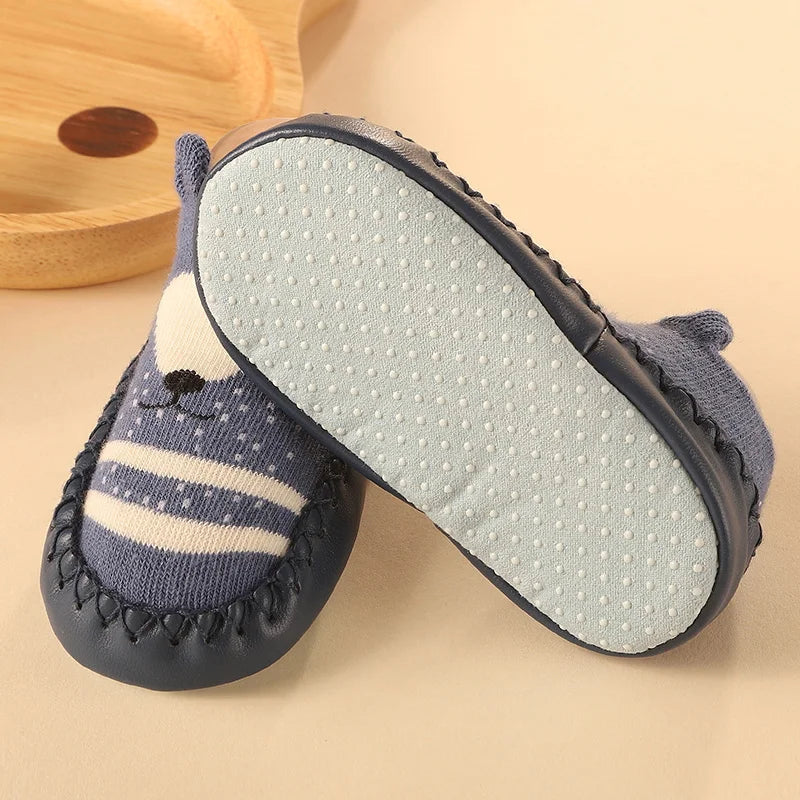Baby & Toddler Non-Slip Socks with Cork Grip – Safe First Steps