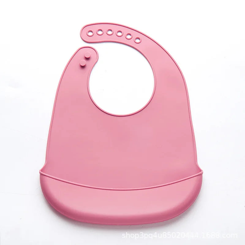 Baby Silicone Bib for Babies with Pocket