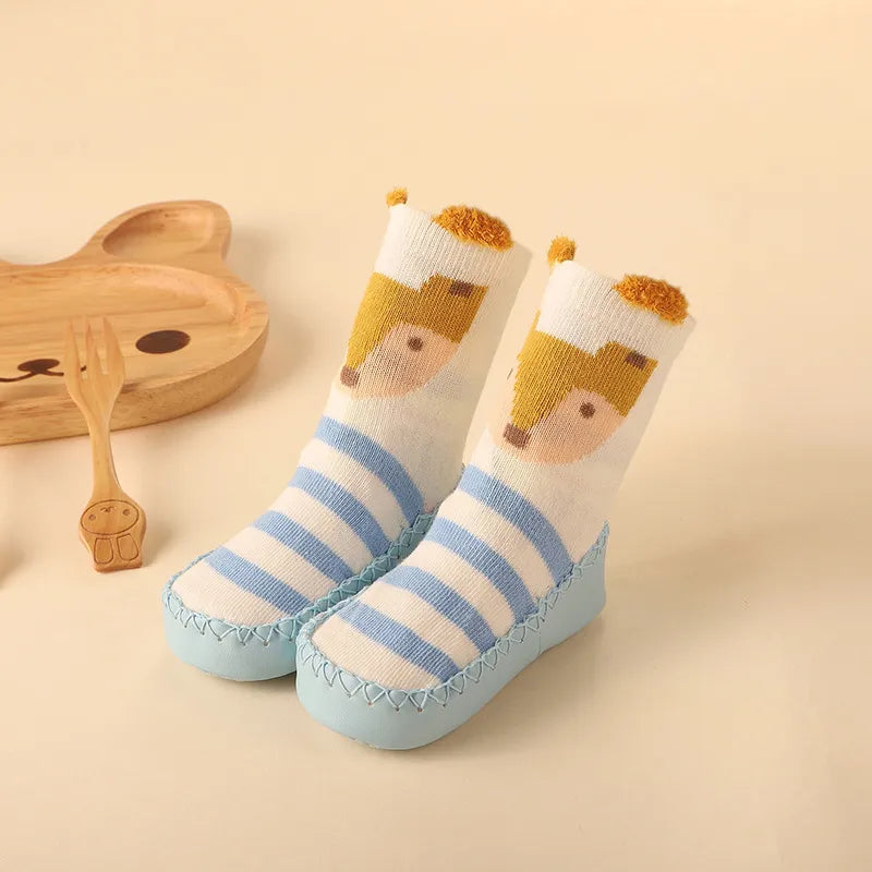 Baby & Toddler Non-Slip Socks with Cork Grip – Safe First Steps