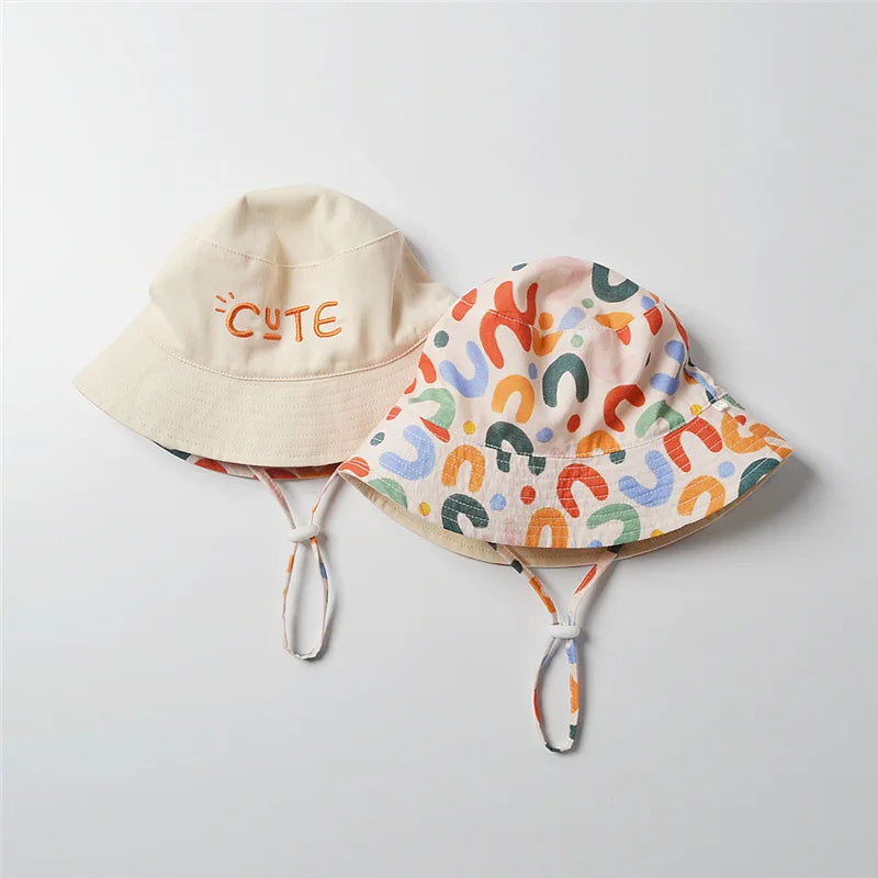 Embroidered Double Sided Baby Bucket Hat