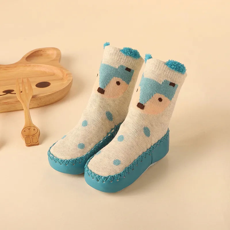Baby & Toddler Non-Slip Socks with Cork Grip – Safe First Steps