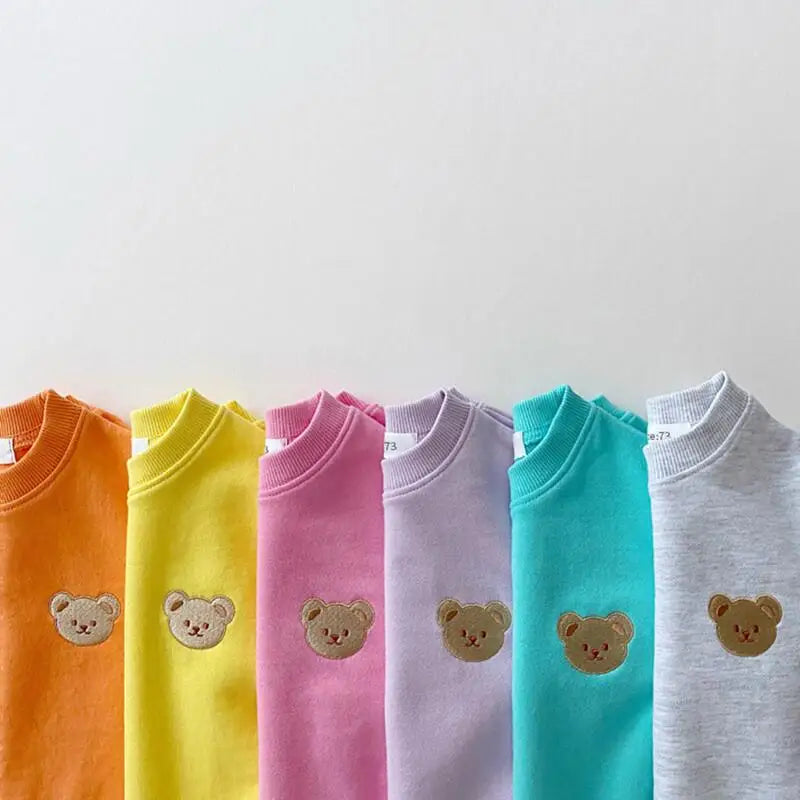 Sweatshirt with Romper Closure with Bear