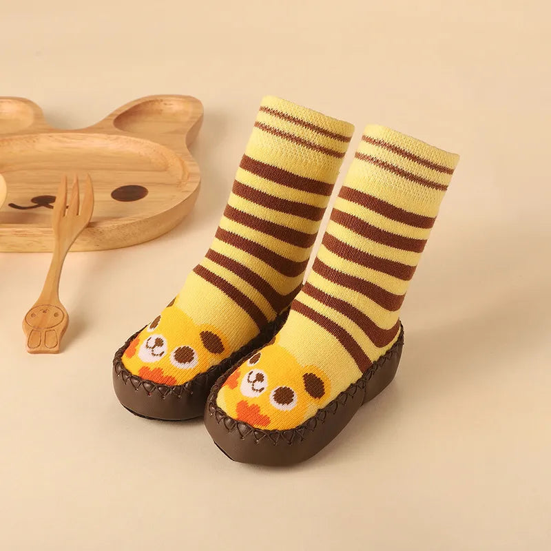 Baby & Toddler Non-Slip Socks with Cork Grip – Safe First Steps