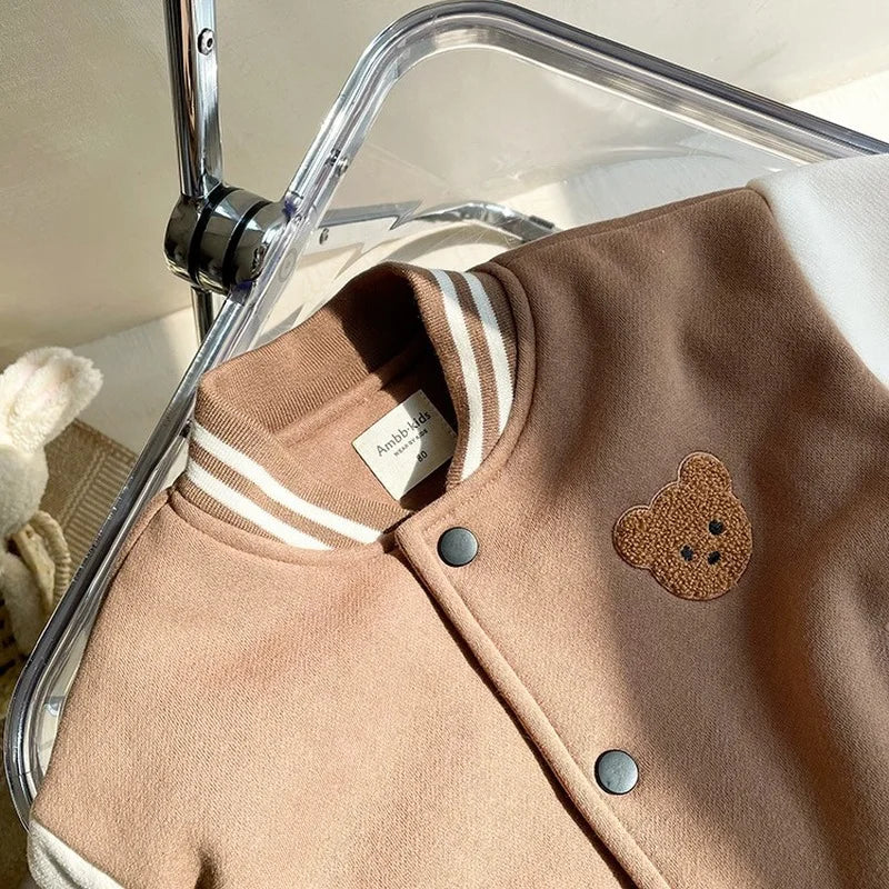 Varsity Jacket with Bear