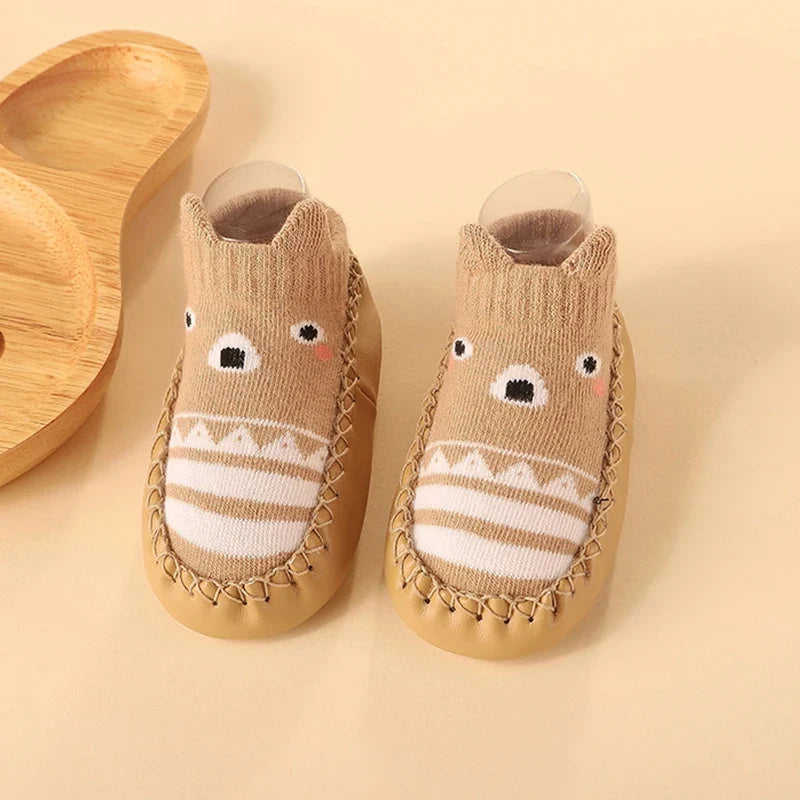 Baby & Toddler Non-Slip Socks with Cork Grip – Safe First Steps