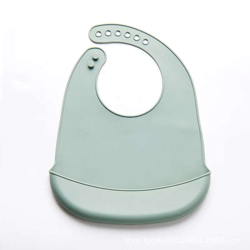 Baby Silicone Bib for Babies with Pocket