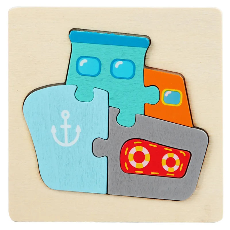 Wooden Toy Tangram