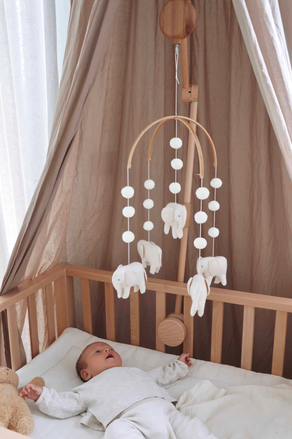 elephants babymobile