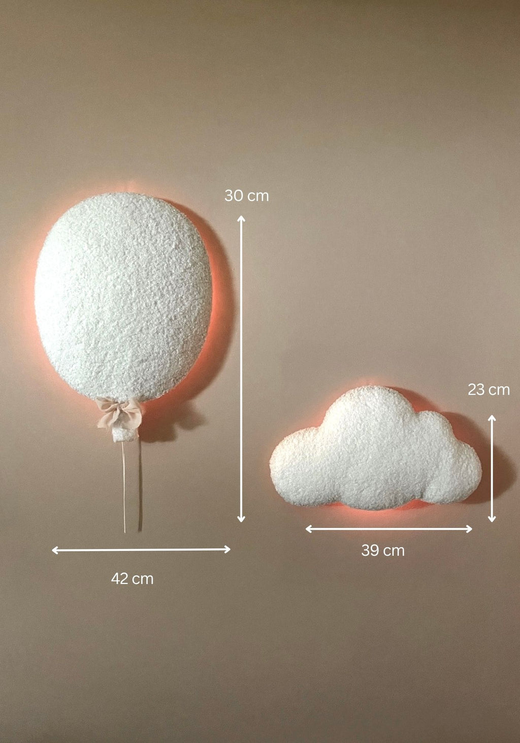 Weißen Ballon und kleine Wolke einstellen