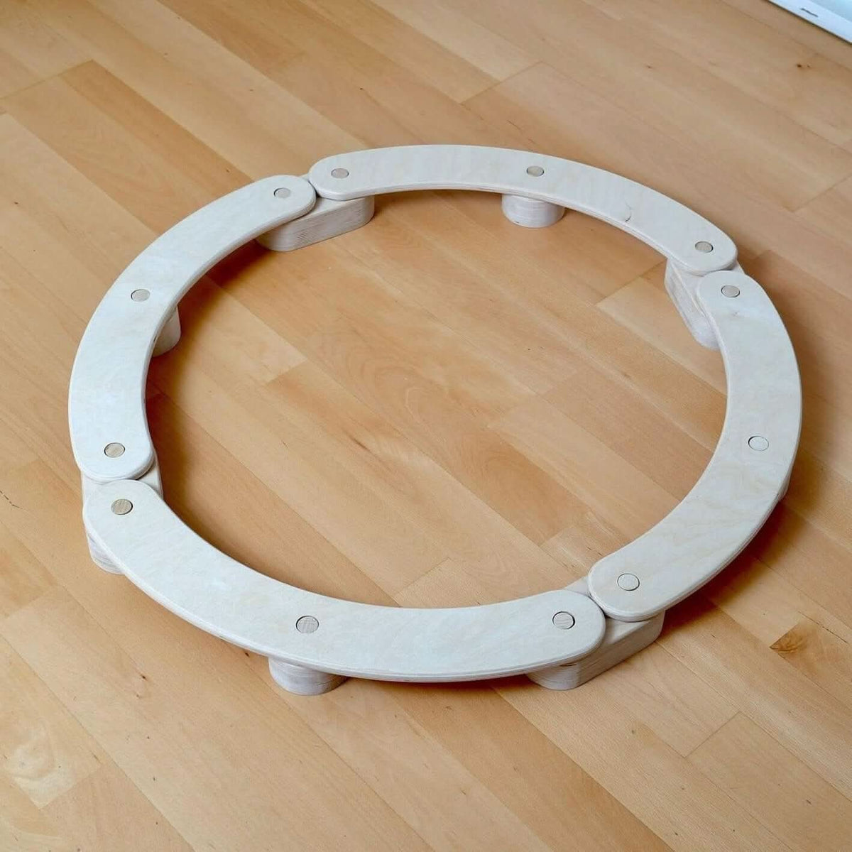 Set di Travi d'Equilibrio Circolari in Legno