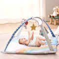 Baby Spieldecke mit Spielbogen, Krabbeldecke mit 6 sensorischen Spielsachen, Baby-Aktivität